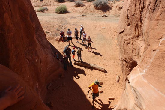 peek a boo canyon in january