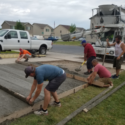 Landscaping Driveway, Fence, and Mow Strips